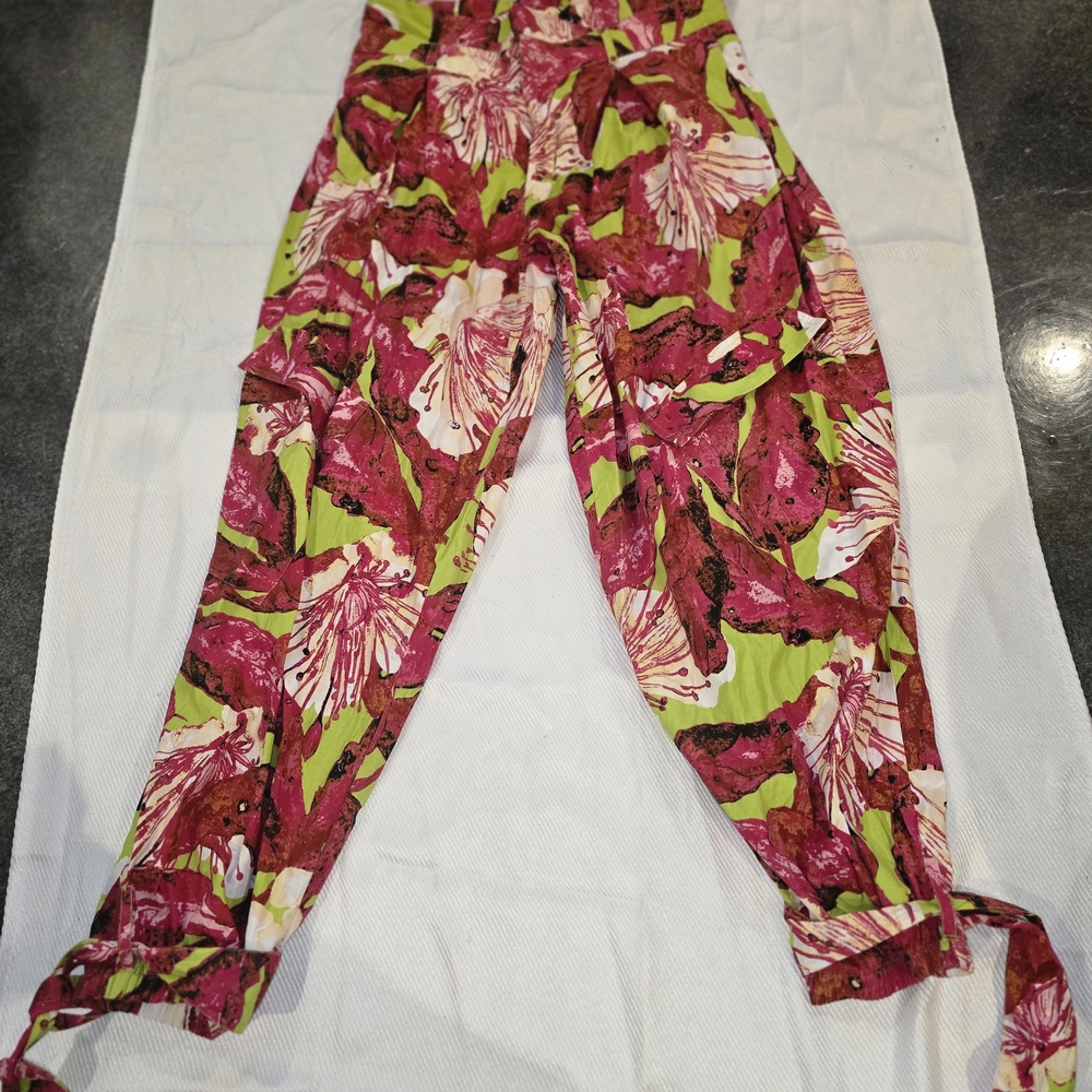 Ashley Stewart Vibrant Floral Joggers